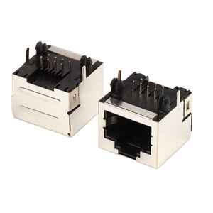 RJ45 dişi konnektör dik açı Dip ağ fişi 56-<span class=keywords><strong>8P8C</strong></span> 8 çekirdek <span class=keywords><strong>8P8C</strong></span> kadın RJ45 konnektör <span class=keywords><strong>PCB</strong></span> için