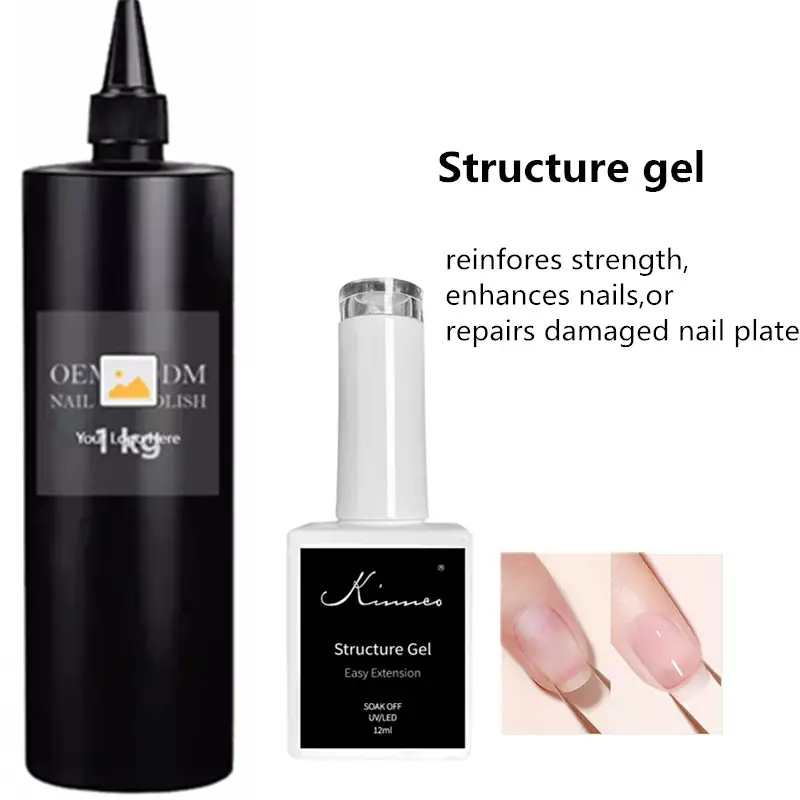 OEM 12ML Struktur Gel einfache Verlängerung Clear Nail Liquid Structure Gel flüssiges Gebäude gel für Extension Strength Enhance Nails