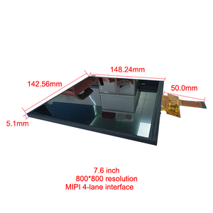 7.6 Inch <strong>Square</strong> TFT <strong>LCD</strong> <strong>Display</strong> HD 800*800 Resolution IPS MIPI Interface <strong>LCD</strong> Modules Optional <strong>Digital</strong> Photo Frame Driver Board - Product Image 2