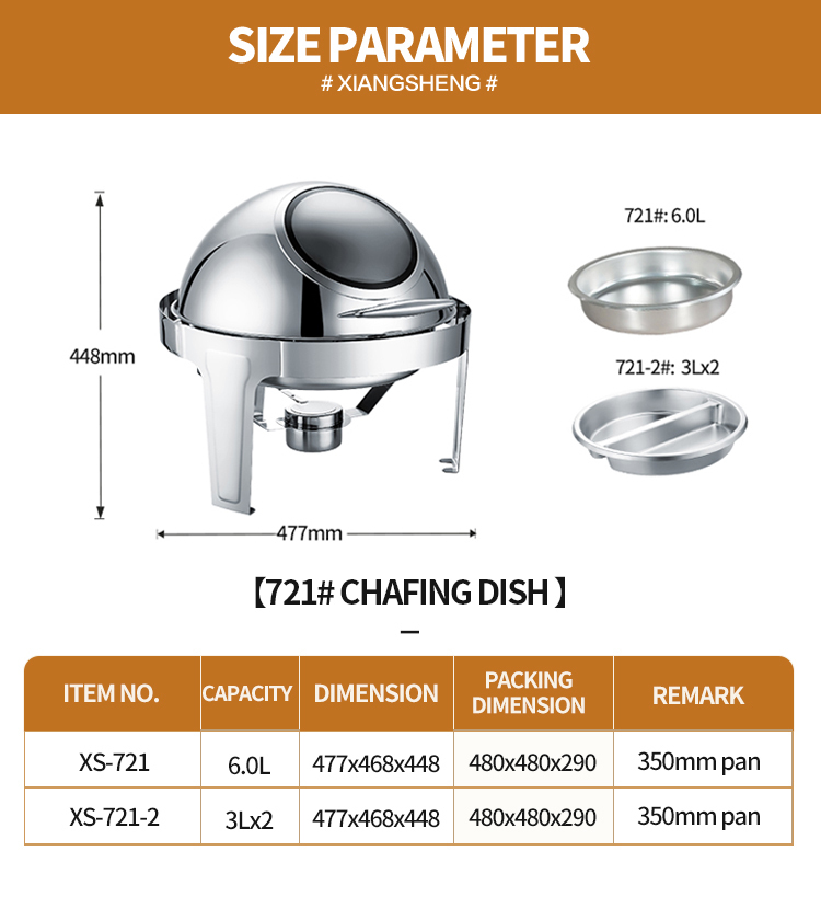 Executive oval gold plated food warmer manufacturer oval shape food warmer with handle