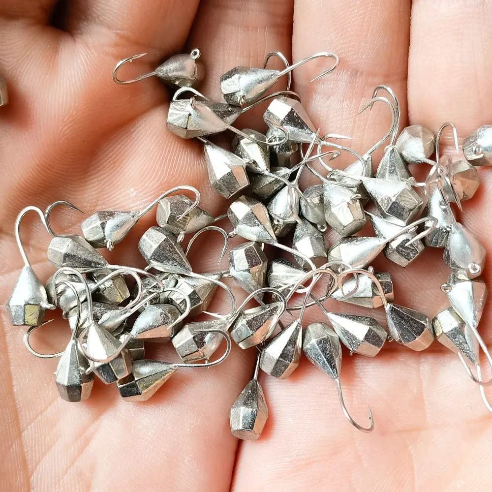 Perline di tungsteno professionali per la pesca sul ghiaccio gonne con esca per la pesca sul ghiaccio perline con Jig di ghiaccio con punta di diamante in tungsteno