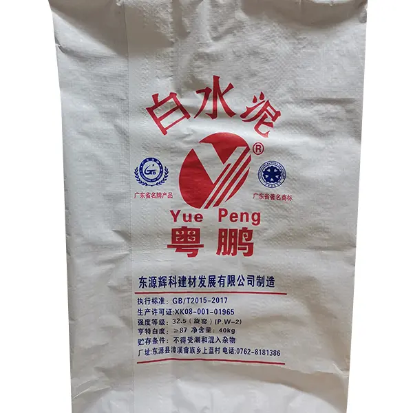 20kg 25kg 50kg Moisture-proof back seal non-woven valve port of paper plastic bag cement bag