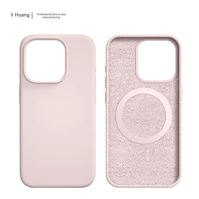 wireless charging Silicone Phone Case cover For Apple iphone 11 12 13 14 15 Pro Max magnetic suction For Custom Logo Designer