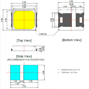 Samsung 2835 SMD Surface Mount Chip <strong>LED</strong> Lighting Source Medium Power RGB <strong>LED</strong> Comprising LM281BA LM281B LM282B LM283B - Product Image 2