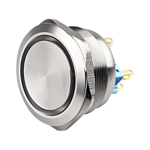 Interruttori a pulsante piatto in metallo da 10pin 40MM interruttore a pulsante con chiusura a doppio palo - Product Image 1