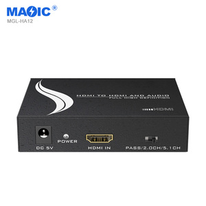 Convertidor de decodificador HDMI 4K 30Hz Extractor de audio HDMI con SPDIF óptico y RCA L/R