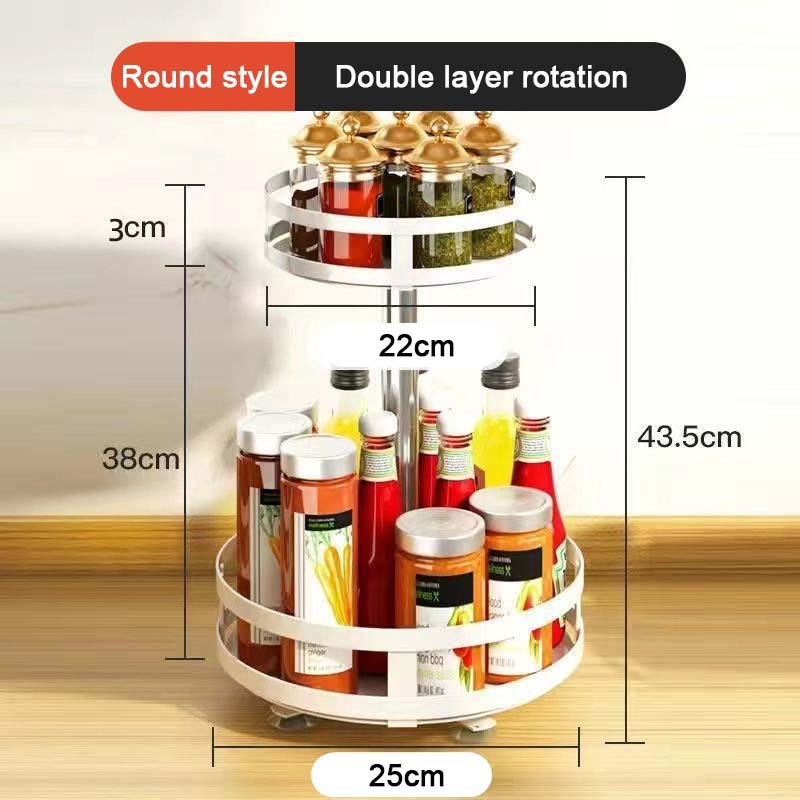 Double layered circular shape white