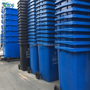 矩形120升热卖垃圾桶回收箱塑料轮式集装箱大型户外垃圾箱 - Product Image 6