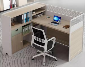 Escritorio contemporáneo de un solo ordenador, moderno, sencillo y elegante, escritorio de madera para oficina, muebles de oficina para edificio de oficinas - Product Image 4
