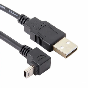 สาย USB USB2.0ตัวผู้ไปยัง mini USB สายชาร์จและซิงค์ข้อมูล90องศาสำหรับกล้องติดรถยนต์ GPS Canon - Product Image 4