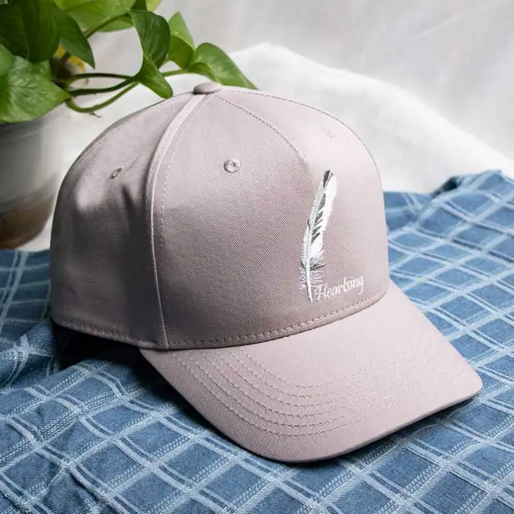 5 panel men women sports gray baseball caps manufacturers custom logo baseball caps