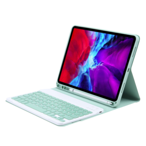 为ipad 9.7 2018/10.2/10.5/air 3 10.5英寸糖果色带笔槽超薄无线键盘皮套 - Product Image 3