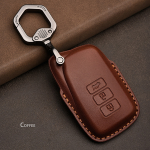 Leather Remote <strong>Key</strong> Case Cover with Keychain for <strong>Lexus</strong> ES 300h NX RX GS RC IS LS460 Car <strong>Key</strong> Accessories - Product Image 5