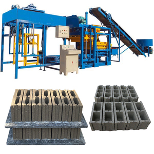 Small Scale <strong>Building</strong> Full Automatic Hydraulic Cement Brick Production <strong>Line</strong> QTJ4-25D Concrete Hollow <strong>Block</strong> <strong>Making</strong> <strong>Machine</strong> - Product Image 1