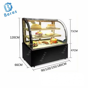 Bánh thủy tinh bánh mì Pastry hiển thị tủ lạnh thương mại bánh sandwich tráng miệng Sushi bánh trung thu trưng bày tủ lạnh - Product Image 2