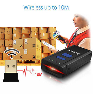 Máy quét mã vạch Mini eyoyo không dây bluetooth 2.4G Máy quét mã vạch 1D 2D không dây có dây kép với kho 16M - Product Image 5