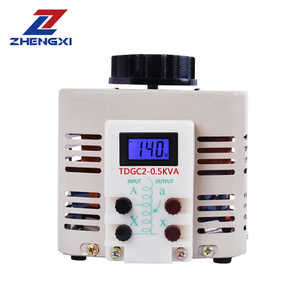 TDGC2 0.5KVA Transformador Variac monofásico Regulador de voltaje manual 0-300V Salida 50Hz Frecuencia Pantalla LCD SVC Uso AC