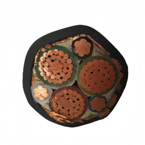 Bakır Conductor0.6/1 Kv 1. 8/3 Kv 3X300 + 3G50mm LSZH ekranlı değişken frekanslı mekanizma VFD güç kabloları - Product Image 1