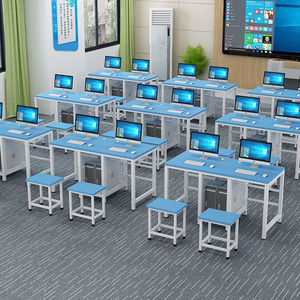 <strong>School</strong> <strong>Computer</strong> Room <strong>Computer</strong> Desk Multimedia Microcomputer Training <strong>Table</strong> and Chair - Product Image 4