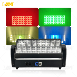 ไฟแอลอีดีแบบมีไฟแอลอีดีติดบนศีรษะแบบ3in1 RGB + ไฟ LED สีขาวเย็นสำหรับดีเจ DMX ไฟแมทริกซ์เวทีแสงพิกเซลควบคุมโซน - Product Image 2