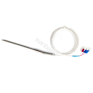 Pt100 3/4/5mm <strong>Temperature</strong> <strong>Sensor</strong> Probe Armored Needle Thermocouples Cable <strong>with</strong> 1m Length for Use <strong>with</strong> <strong>Controllers</strong> - Product Image 4
