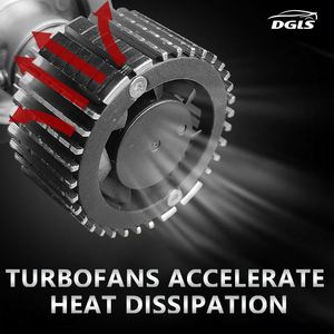 DGLS Y1 Y6 Y9 süper parlak projektör lens led far Y9 LED H7 H4 led ampul Hi/Lo işın H4 Focos Luces Led para Carros - Product Image 5