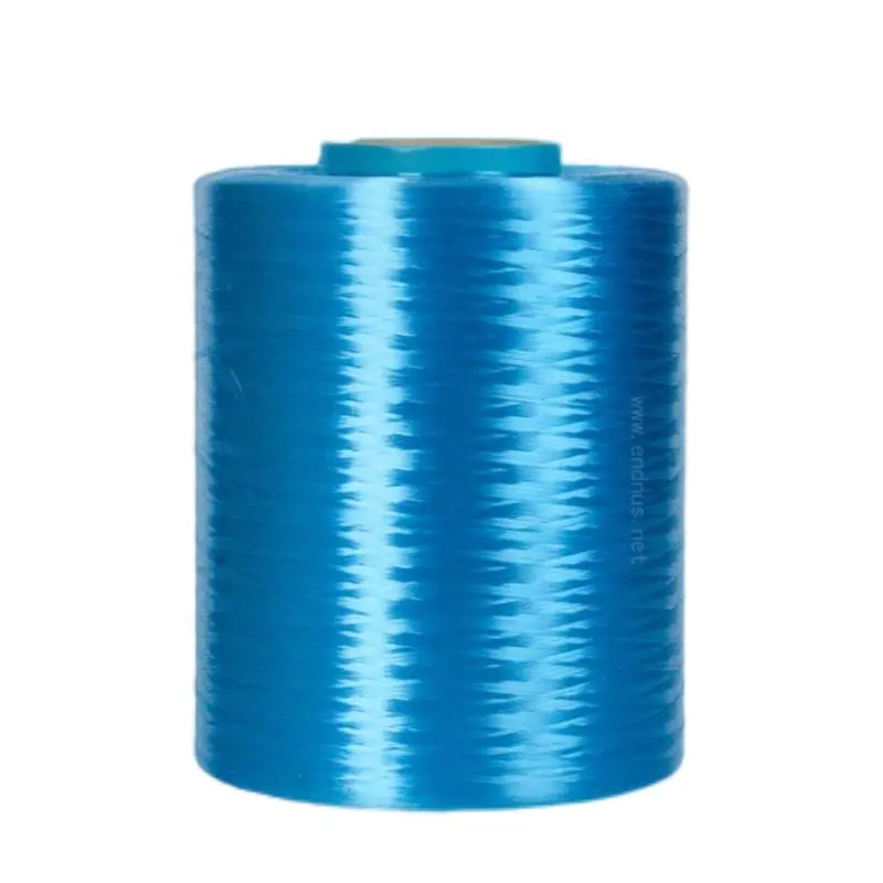 Fabricante de alto rendimiento, fibra de filamento de UHMWPE 400D, Color azul