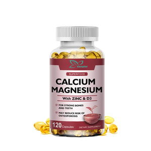 Hoge Kwaliteit <span class=keywords><strong>Calcium</strong></span> Magnesium Met Zink & Vitamine D3 Bot Gezondheidsondersteuning Zachte <span class=keywords><strong>Capsules</strong></span> Voedingssupplement Voor Immuunsysteem - Product Image 1