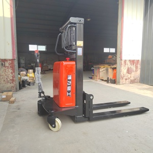 Carrello elevatore idraulico elettrico BOLI 1 tonnellate 1.6 metri Stacker piccolo carico e scarico carrello elevatore manuale - Product Image 5