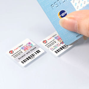 Fabricante de pegatinas antifalsificación de números de serie de código QR para rascar de alta calidad - Product Image 5