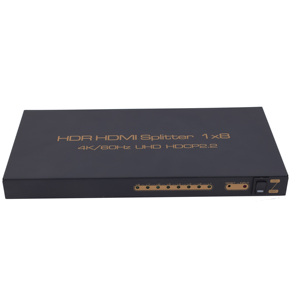 VCOM Metal Shell Black 2.0 Version HDMI <strong>Splitter</strong> 4K@60Hz 4Kx2K <strong>1080P</strong> 3D <strong>1</strong> in <strong>8</strong> Out - Product Image 3