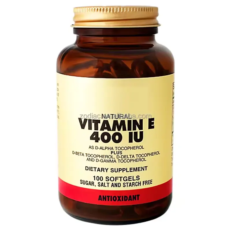 Bulk Halal Certified Hair Vitamin E Oil Benefits Softgel Capsule 400IU for Hair