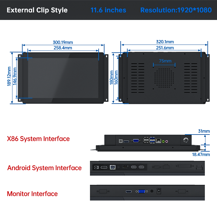 11.6 inch B116-XNRL-RT-A
