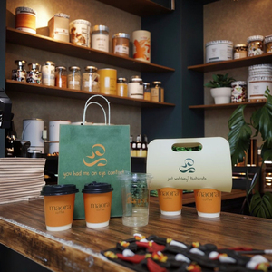 Tại Gói Tùy Chỉnh Dùng Một Lần Sóng Chủ Sở Hữu Cốc Cho Takeout 4 Ly 2 Ly Gói Cho Nước Trái Cây Sữa Đồ Uống Takeaway Bao Bì - Product Image 6