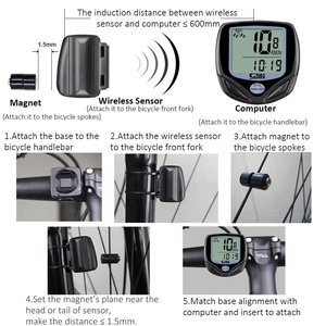 Sunding <strong>Wireless</strong> Bike <strong>Computer</strong> Bicycle <strong>Computer</strong> Bike Speedometer Cycling Odometer Bike Meter <strong>Cycle</strong> Tracker Mph Outdoor Rainproof - Product Image 6