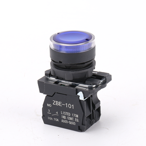 XB5 <strong>Push</strong> <strong>Button</strong> 22mm Led Momentary <strong>Push</strong> <strong>Button</strong> <strong>Switch</strong> with Lamp 1NO Round Flat Head Plastic <strong>Spring</strong> <strong>Return</strong> <strong>Push</strong> <strong>Button</strong> <strong>Switches</strong> - Product Image 3