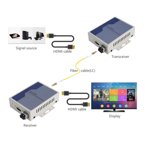 Extensor HDMI 4K a 30Hz sobre cable de fibra única de modo único Extienda hasta 10KM Convertidor LC HDMI a fibra - Product Image 6