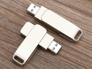 โลหะ USB แฟลชไดรฟ์การเข้ารหัสป้องกันการคัดลอก 8 GB 16 GB 32 GB Mini หมุน 3.0 USB แฟลชดิสก์การป้องกันการคัดลอกดิสก์ป้องกัน - Product Image 6