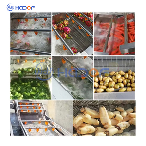 自动输送机送料连续刷气泡清洗分选果蔬清洗干燥机 - Product Image 2