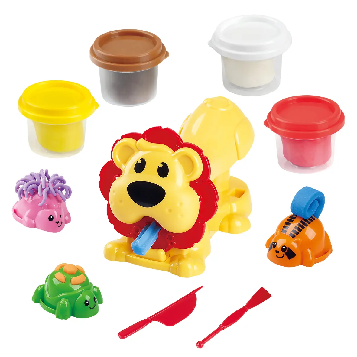 PLAYGO JUNGLE ANIMAL PRESS leone colla di fango macchina Color argilla giocattolo/pasta giocattolo di personalizzazione