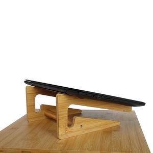 Soporte portátil de mesa de bambú para computadora portátil para escritorio - Product Image 4