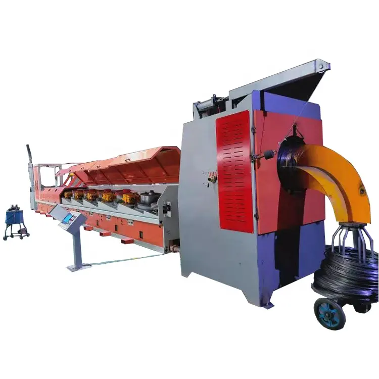 fully automatic top hardware 550 pulley straight line steel iron wire rod drawing machine price
