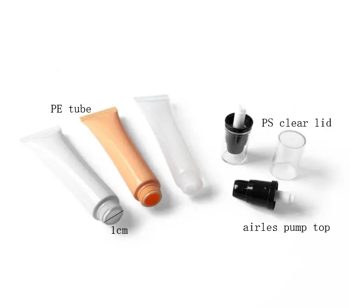 Leerer Kunststoff 15 30 50 ml BB Augen creme Tube Airless Pump Squeeze Kosmetik Soft Tubes