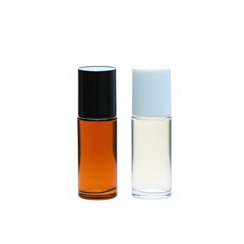 Clear Bottle + Plastic Ball + White Cap