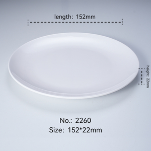 2260 Tùy Chỉnh Nhà Hàng Melamine Tấm 6 Inch Không Thể Phá Vỡ Nhựa Đồ Ăn Đặt Thực Phẩm Cấp Độ Bền Cao Cho Khách Sạn Sự Kiện - Product Image 2
