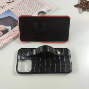 Iş bileklik timsah baskı timsah deri PC cep telefonu kılıfı iPhone 16 için pro max 15 14 13 12 11 XS XR sert kapak - Product Image 3