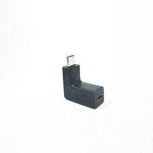 批发高品质90度角C型公对微型USB母转换器适配器 - Product Image 2