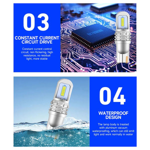 Perfect <strong>LED</strong> Car Motorcycles Electric Vehicle Sled1860 High-power Width Indicator Light T10 Stepless Decoding License Plate Light - Product Image 4