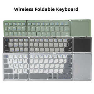 B089T <strong>Mini</strong> Wireless BT <strong>Keyboard</strong> with Touchpad <strong>Numeric</strong> <strong>Keypad</strong> Foldable Switch Design for Windows &amp; Android Tablets-for Travel - Product Image 3