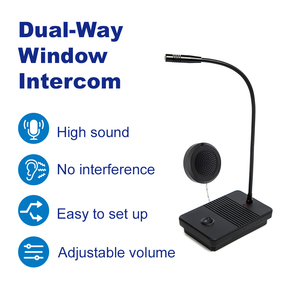 Auriculares con cable con micrófono Intercomunicador bidireccional Ventana Banco Contador Intercomunicador Timbre Sistema de intercomunicación - Product Image 5